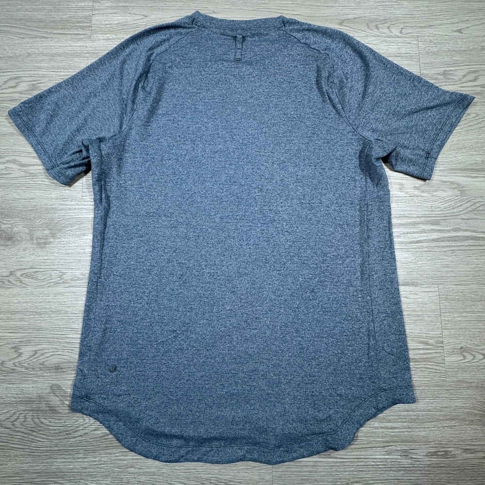 Lululemon Men's Shirt Metal Vent Tech LA Clippers Blue Heathered Size XL - Picture 4 of 6